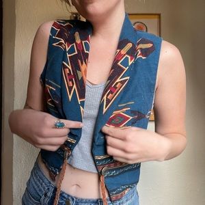 Vintage Western Aztec Vest